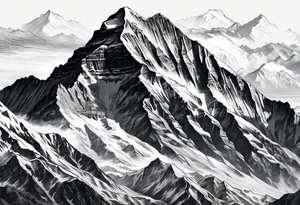 Mount Everest from Kala’s pattha tattoo idea