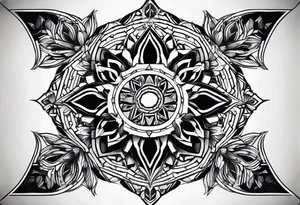 The inside of a kaleidoscope tattoo idea