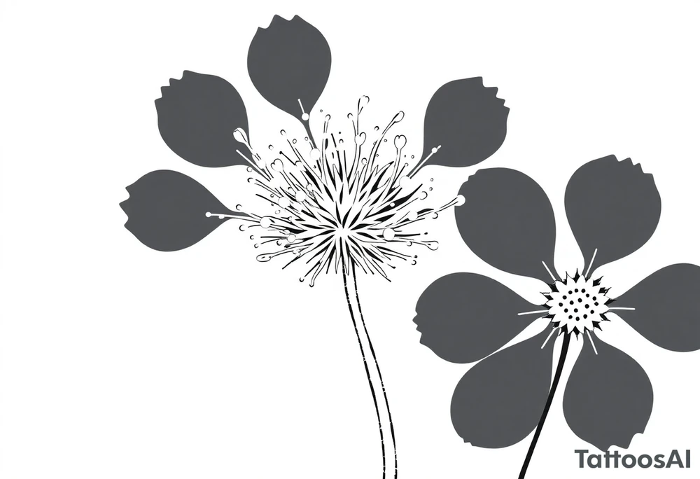 Cirsium vulgare tattoo idea