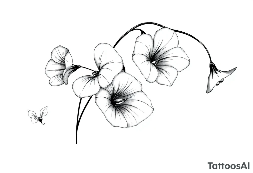 Morning glories tattoo idea