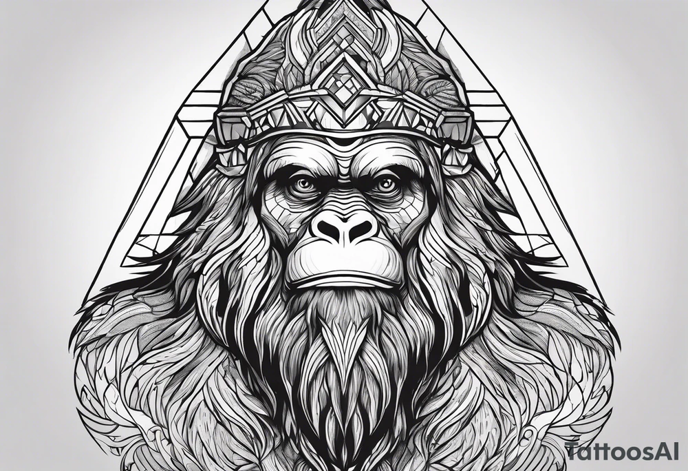 Sasquatch tattoo idea