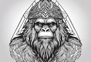 Sasquatch tattoo idea