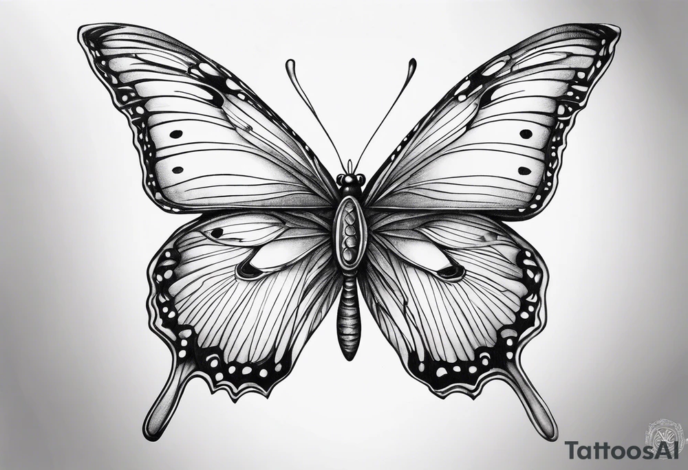 butterfly, reincarnation tattoo idea
