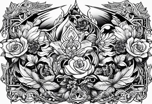 Tattoo flash sheet tattoo idea