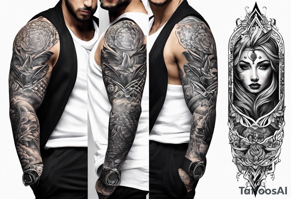 forearm sleeve tattoo idea