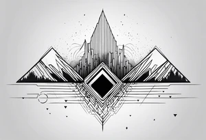 geometric soundwave tattoo tattoo idea