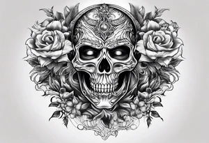 scary nemesis without flowers tattoo idea
