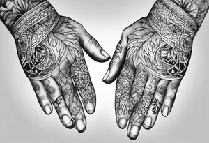 PRAYING HAND tattoo idea