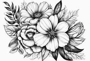 Floral sleeve tattoo idea