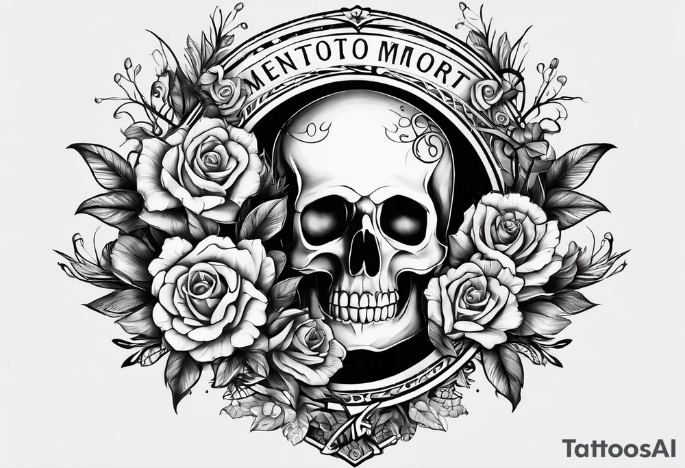 The words Memento Mori tattoo idea