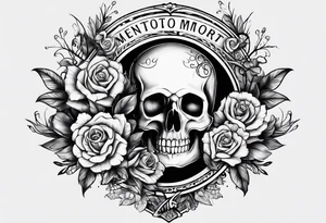 The words Memento Mori tattoo idea