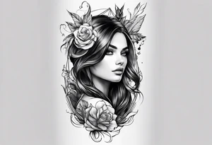 full sleeve sketch tattoo idea