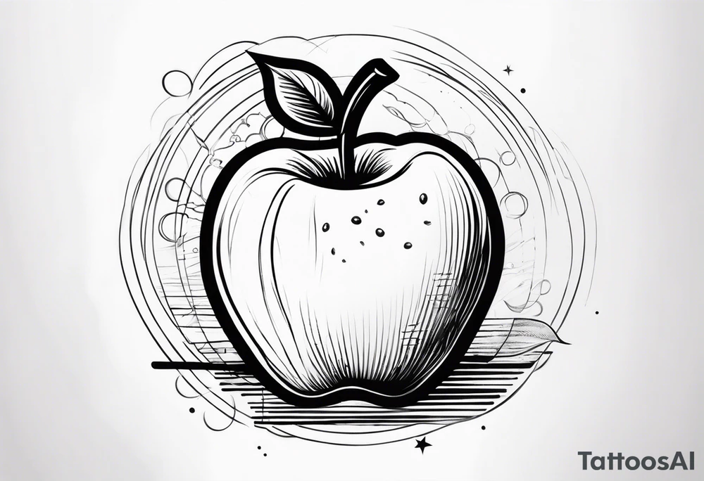 Apple, “Apple of my eye”, dad tattoo idea