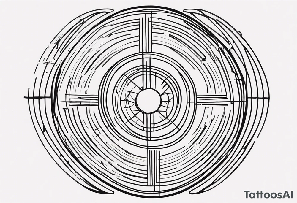 Base Design: circle for upper arm / shoulder. 

Add a tag in a stylized graffiti font with the word LOVE tattoo idea