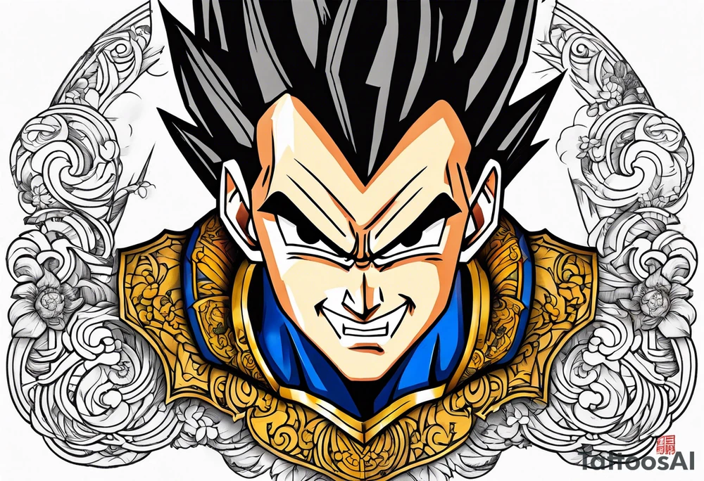 Vegeta tattoo idea