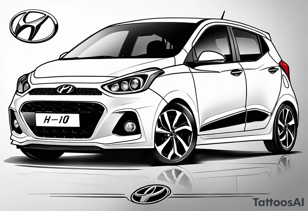 hyundai i10 facelift tattoo idea