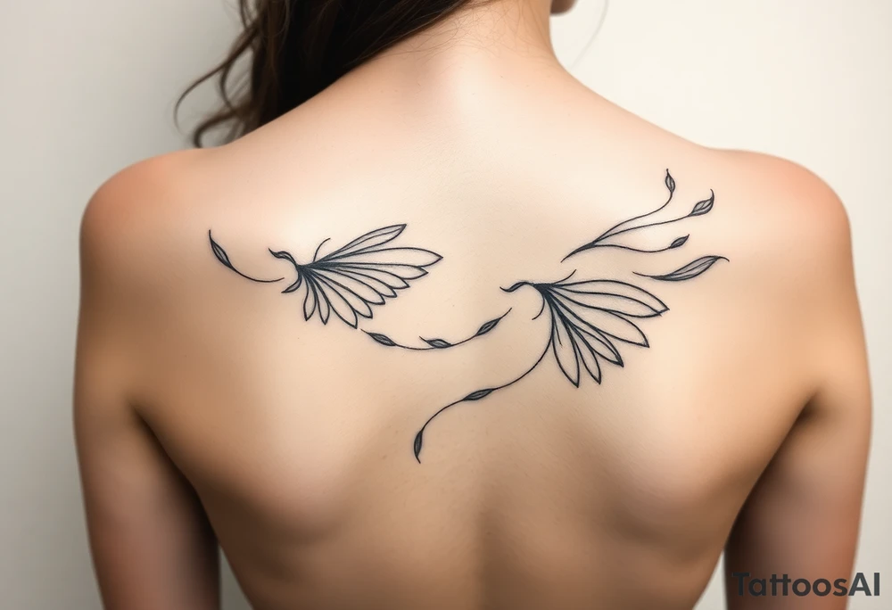 Wind blowing tattoo idea