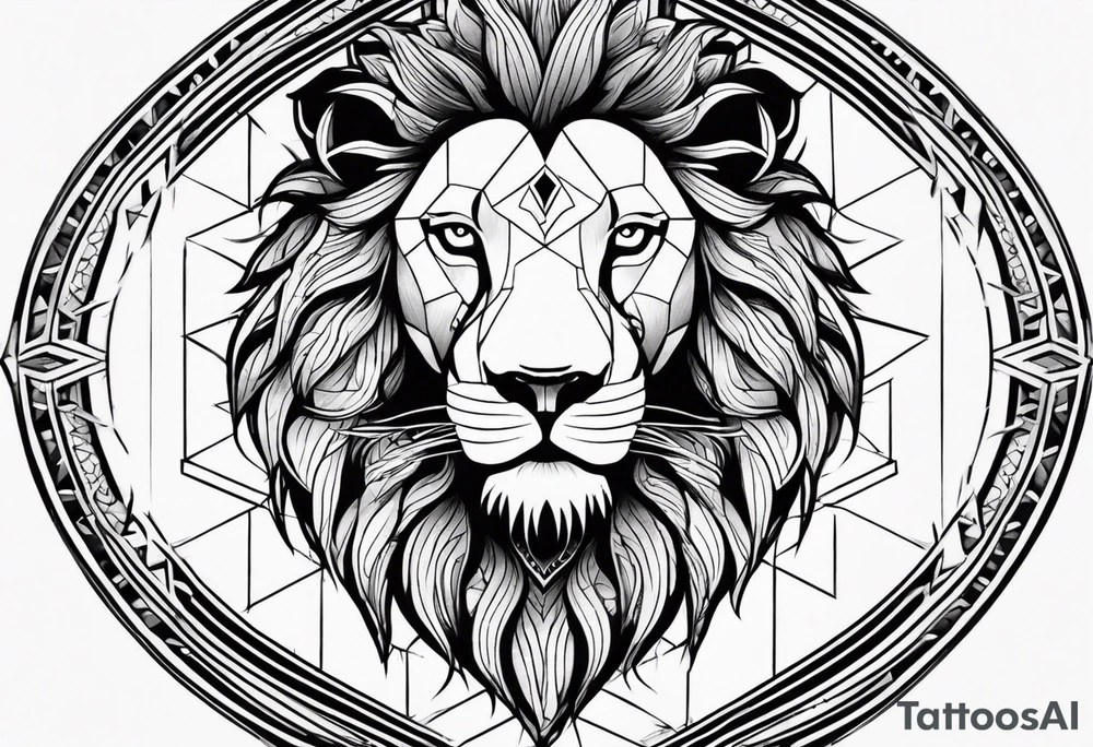 Lion eyes tattoo for forearm with a small family aspect of it, a symbol for sikhism and thorns tattoo idea