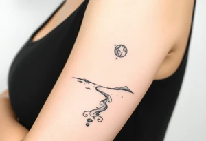 Pathway to earth 
scene leading to the cosmos tattoo idea