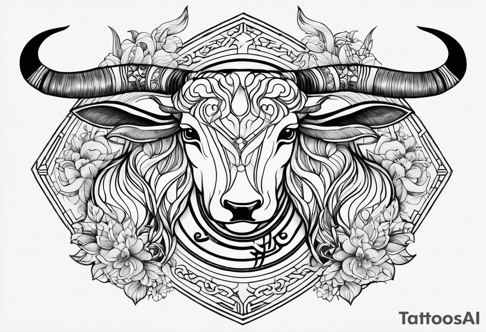 Gemini taurus symbols 
combined tattoo idea