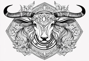 Gemini taurus symbols 
combined tattoo idea