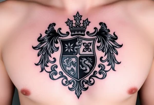 Smith, Irish family crest very intricate tattoo idea