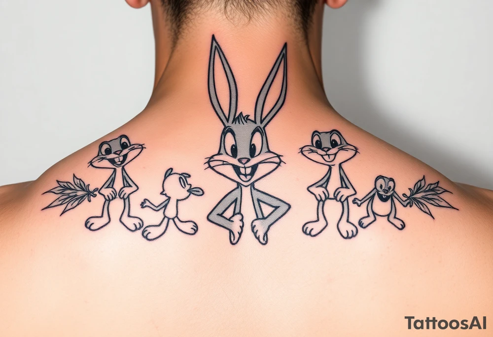 Bugz bunny 
Cartoon characters high off weed tattoo idea