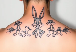 Bugz bunny 
Cartoon characters high off weed tattoo idea