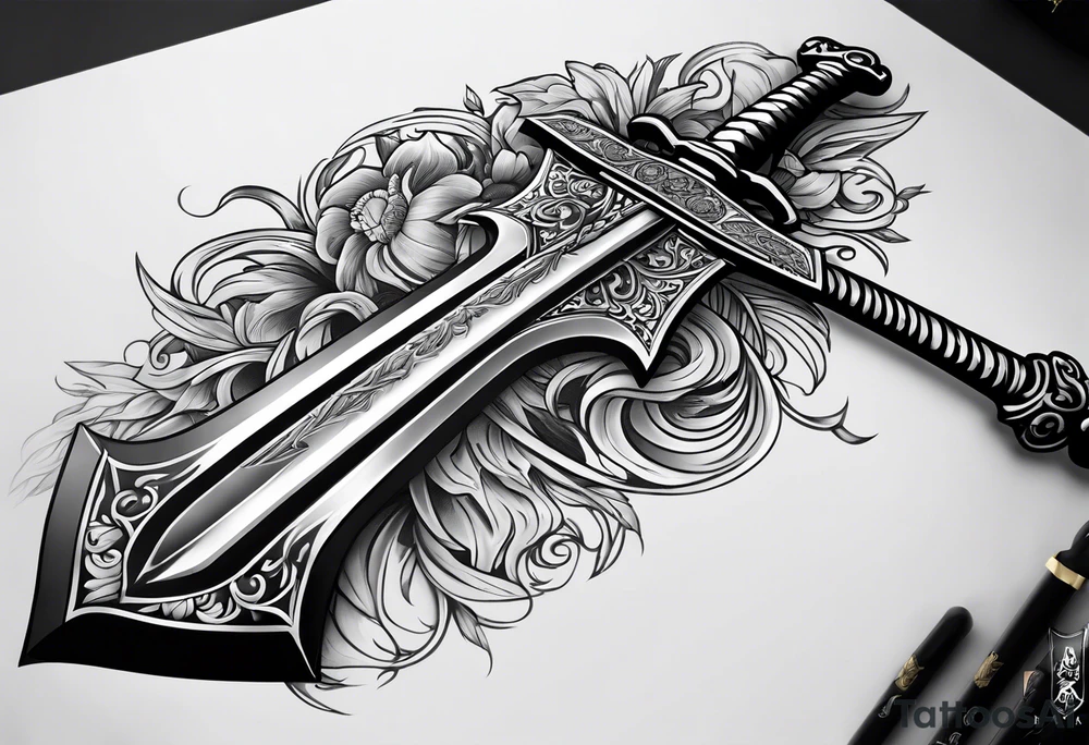 sword tattoo for back

with words memento mori tattoo idea