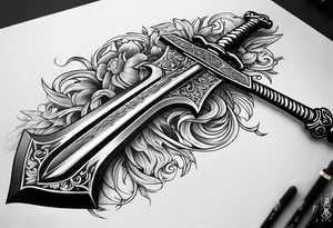 sword tattoo for back

with words memento mori tattoo idea