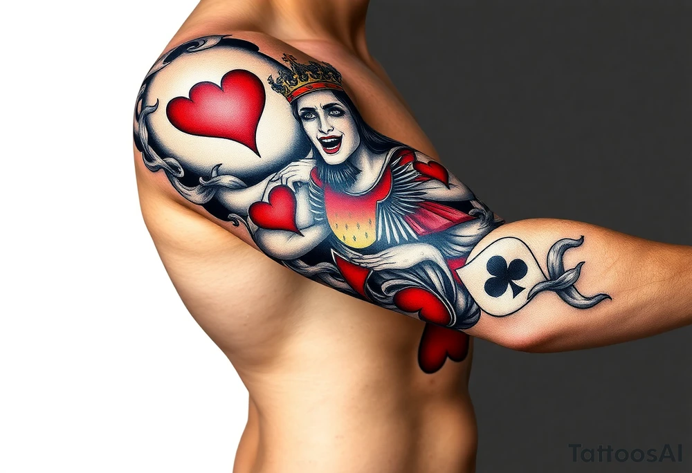 king of hearts tattoo idea