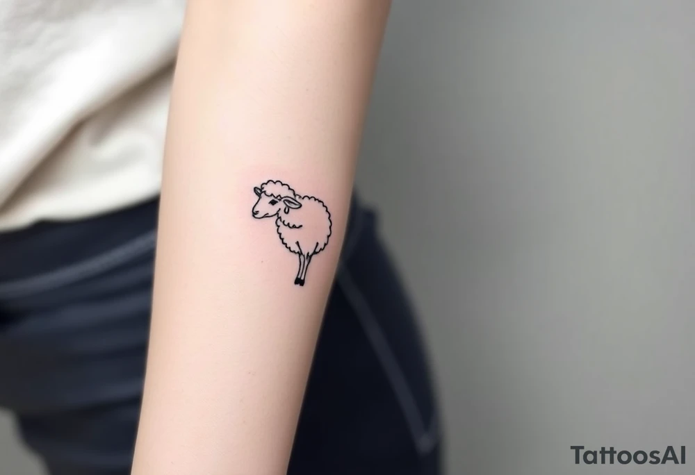 Black sheep tattoo idea