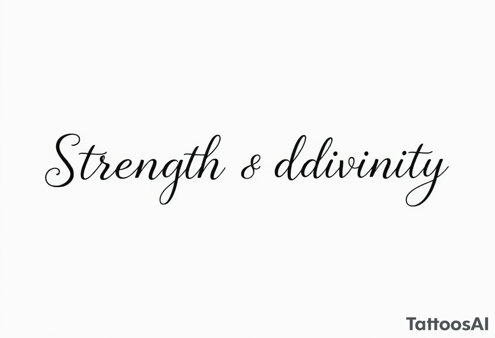 Strength divinity tattoo idea