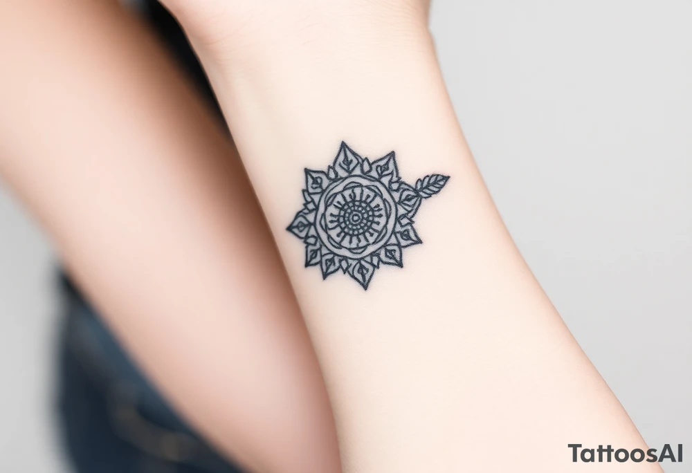 spiritual feathers ornamental mandala indian shaman rune tattoo idea