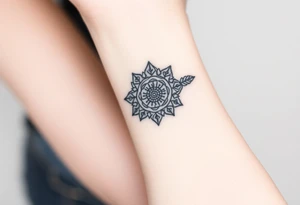 spiritual feathers ornamental mandala indian shaman rune tattoo idea