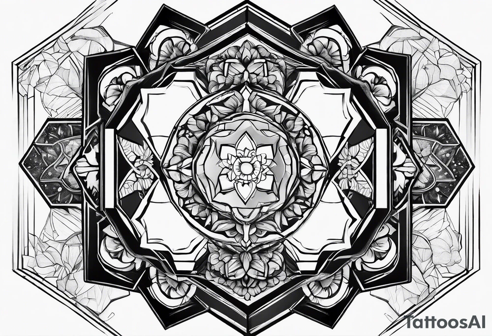 Hexagon spaced tattoo idea