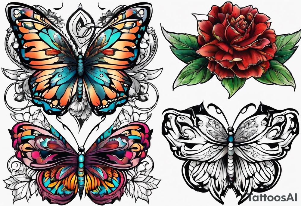 aster design tattoo idea