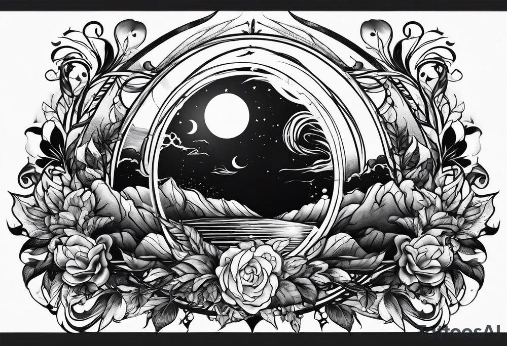 burning earth tattoo idea