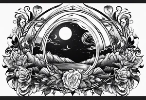 burning earth tattoo idea