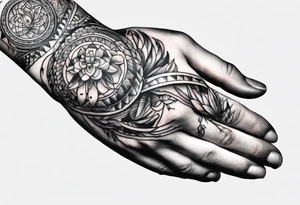 Creation of Adam hands tattoo idea