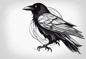 A raven tattoo idea