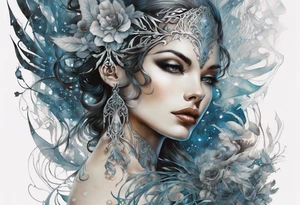 enchanted night by karol bak, intricate tattoo idea