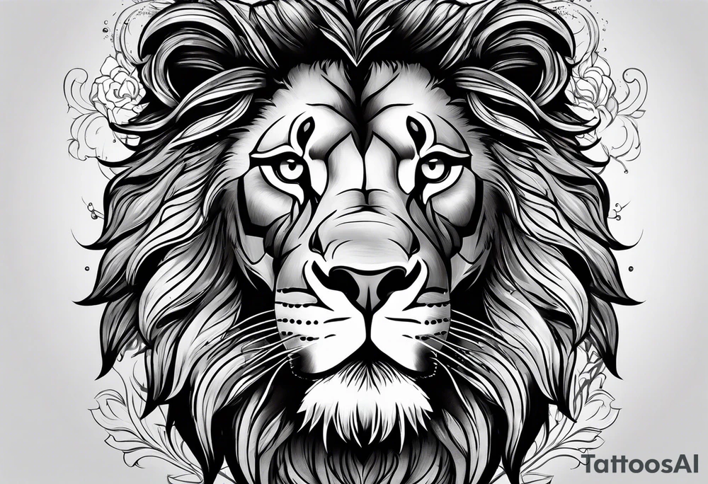 Lion tattoo idea