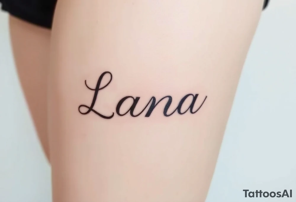 Lana tattoo idea