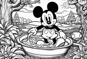 Jesus Christ
Is jackhammering Mickey Mouse in the doo-doo hole
With a lawn dart as Garth Brooks gives birth to something
Resembling a cheddar cheese log with almonds on Santa Claus's tummy-tum tattoo idea