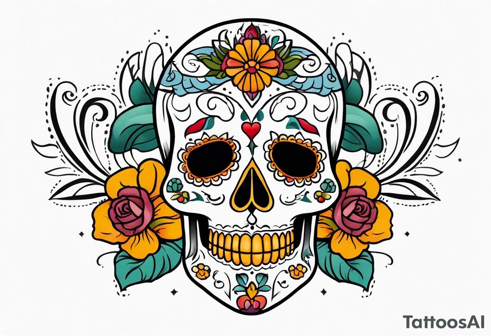 Dia de los muertes tattoo idea