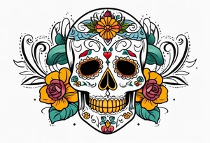 Dia de los muertes tattoo idea