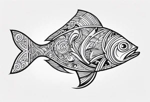 Polynesian fish hook tattoo tattoo idea