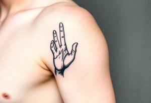 i want a boy reaching out to Jesus hand while falling into the void tattoo idea