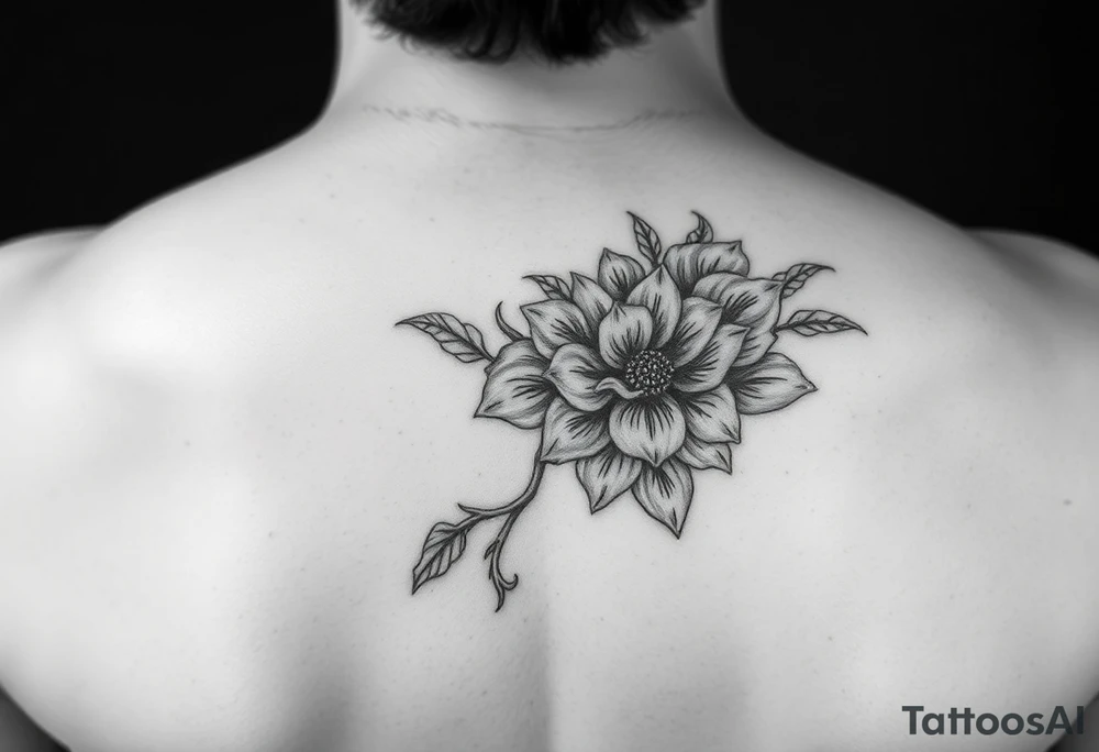 Floral tattoo for a rebel tattoo idea